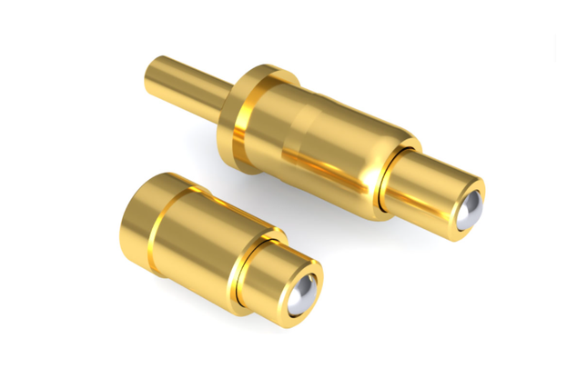 Plated gold Spring-loaded pogo pin Plated gold Spring-loaded pogo pin