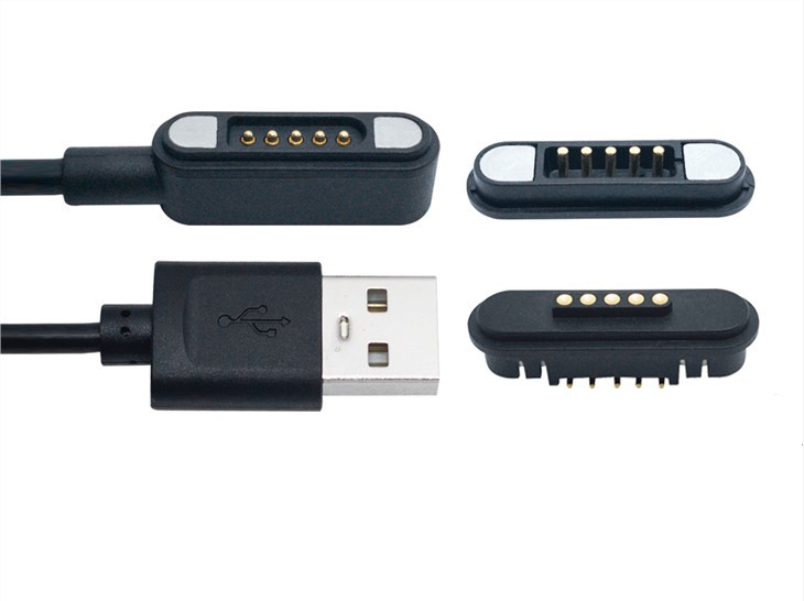 5Pin مغناطیسی پوگو پین اتصال شارژ